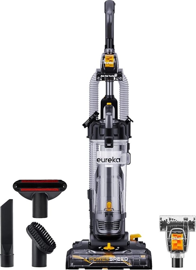 Vacuum cleaner with attachments for picking up glitter and pine needles