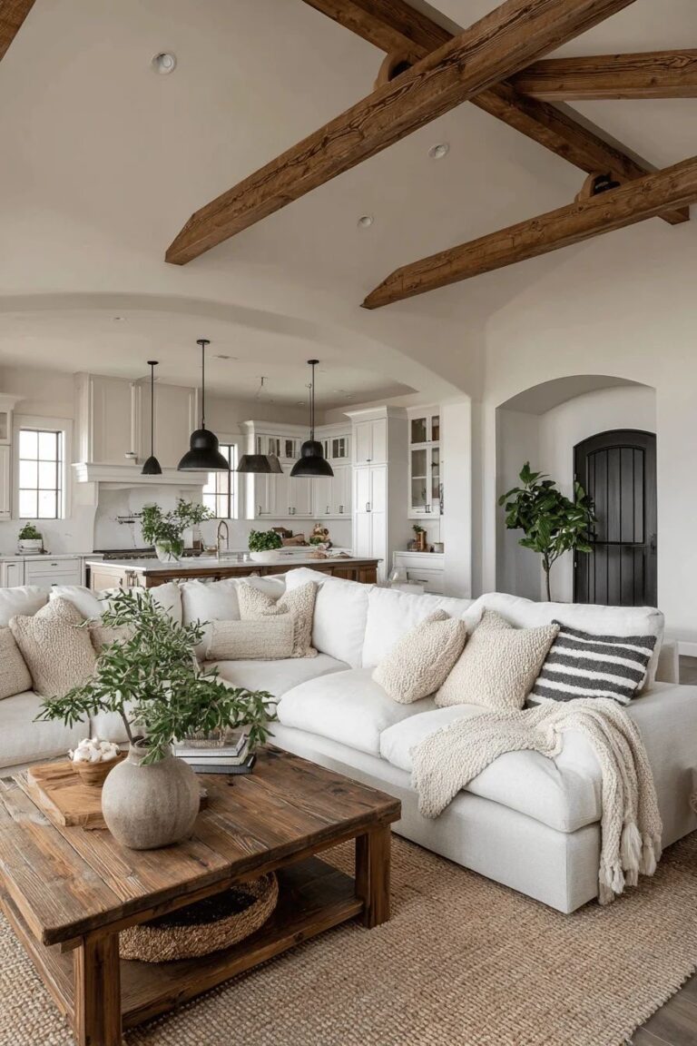 22 Modern Farmhouse Living Room Ideas That Feel Cozy and Clean