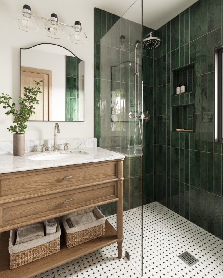 21 Green Bathroom Ideas to Make Your Space Calm and Stylish