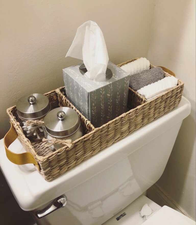 15 Toilet Tank Styling Ideas That Turn the Most Overlooked Surface in Your Bathroom Into Something Beautiful
